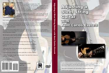adjusting a steel string guitar with Kent Everett
